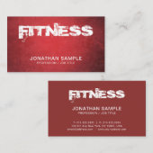 Personal Trainer Fitness Coach Design Modern Plain Visitekaartje (Voorkant / Achterkant)