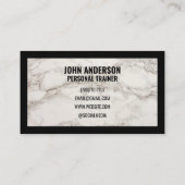Personal Trainer fitness coach gym health modern Visitekaartje (Achterkant)