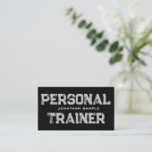 Personal Trainer Fitness Coach Professioneel Moder Visitekaartje (Staand voorkant)
