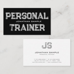 Personal Trainer Fitness Coach Professioneel Moder Visitekaartje