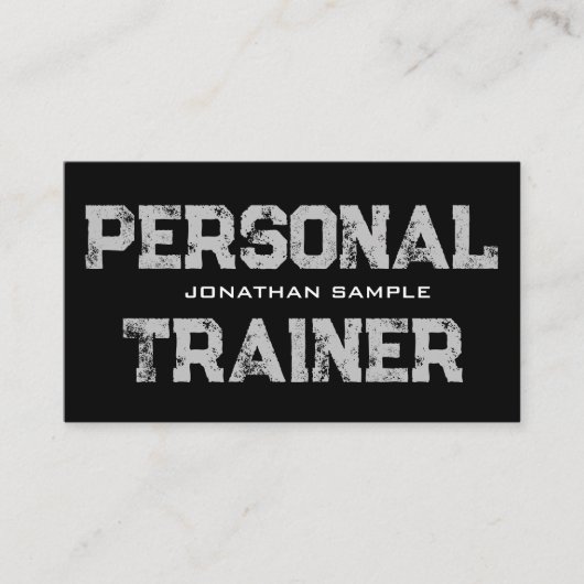 Personal Trainer Fitness Coach Professioneel Moder Visitekaartje (Voorkant)