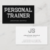 Personal Trainer Fitness Coach Sjabloon Klanten Visitekaartje (Voorkant / Achterkant)