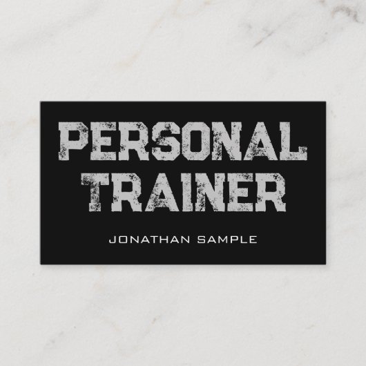 Personal Trainer Fitness Coach Sjabloon Klanten Visitekaartje (Voorkant)