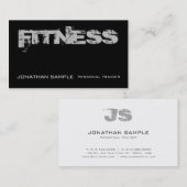 Personal Trainer Fitness Coach Trendy Plain Luxury Visitekaartje (Voorkant / Achterkant)