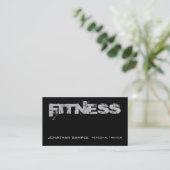 Personal Trainer Fitness Coach Trendy Plain Luxury Visitekaartje (Staand voorkant)
