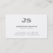 Personal Trainer Fitness Coach Trendy Plain Luxury Visitekaartje (Achterkant)