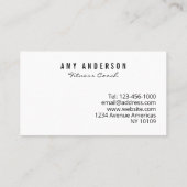 Personal Trainer fitness coach Visitekaartje (Achterkant)