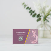 Personal Trainer Fitness Custom QR Visitekaartje (Staand voorkant)