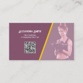 Personal Trainer Fitness Custom QR Visitekaartje (Voorkant)