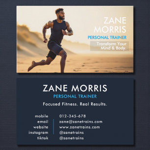 Personal Trainer Fitness Foto Visitekaartje
