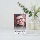 Personal Trainer Fitness fotosjabloon Visitekaartje (Staand voorkant)