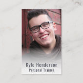 Personal Trainer Fitness fotosjabloon Visitekaartje (Voorkant)
