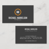 Personal Trainer, Fitness Gear Monogram in Sinaasa Visitekaartje (Voorkant / Achterkant)