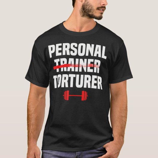 Personal Trainer Fitness Instructeur Gym Oefening  T-shirt (Voorkant)