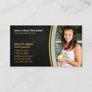 Personal Trainer Fitness Instructeur Tenniscoach Afsprakenkaartje