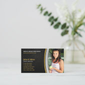 Personal Trainer Fitness Instructeur Tenniscoach Afsprakenkaartje (Staand voorkant)