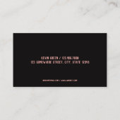 Personal Trainer Fitness Instructor Visitekaartje (Achterkant)