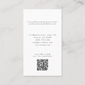 Personal Trainer Fitness Monogram Aangepaste Foto Visitekaartje (Achterkant)