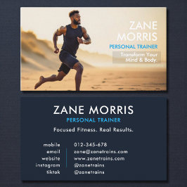 Personal Trainer Fitness Photo Visitekaartje