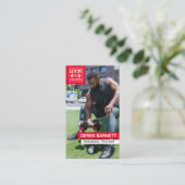 Personal Trainer Fitness Photo Visitekaartje (Staand voorkant)