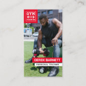 Personal Trainer Fitness Photo Visitekaartje (Voorkant)