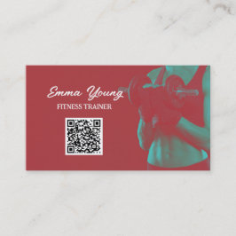Personal trainer Fitness QR Code Visitekaartje