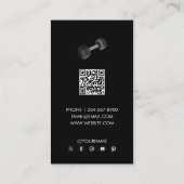 Personal Trainer Fitness Weight Bord Dumbbell Visitekaartje (Achterkant)