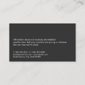 Personal Trainer | Fitnessactiviteiten | QR-code Visitekaartje (Achterkant)