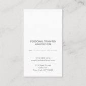 PERSONAL TRAINER, FITNESSINSTRUCTEUR LOGO VISITEKAARTJE (Achterkant)