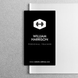 PERSONAL TRAINER, FITNESSINSTRUCTEUR LOGO VISITEKAARTJE