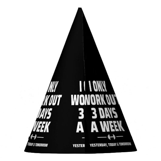 Personal Trainer Funny Gym Exercise Fitness Meme Feesthoedjes (Achterkant)