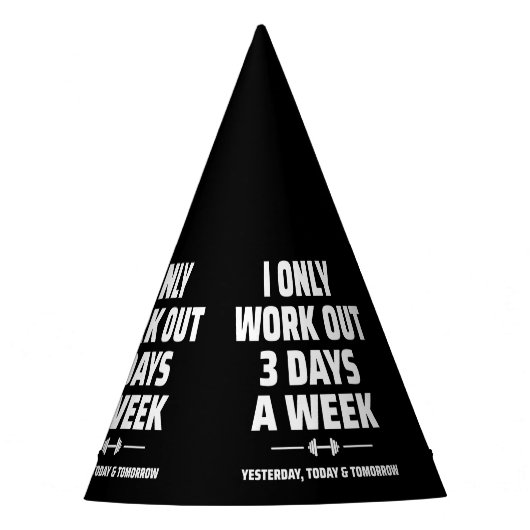 Personal Trainer Funny Gym Exercise Fitness Meme Feesthoedjes (Voorkant)