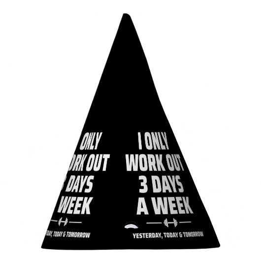 Personal Trainer Funny Gym Exercise Fitness Meme Feesthoedjes (Rechts)