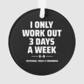 Personal Trainer Funny Gym Exercise Fitness Meme Ornament (achterkant)
