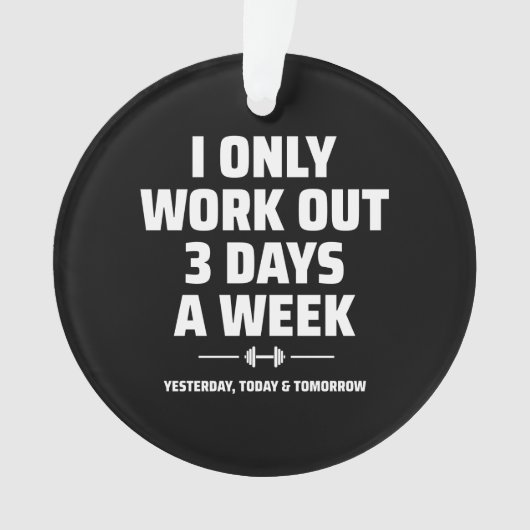 Personal Trainer Funny Gym Exercise Fitness Meme Ornament (voorkant)