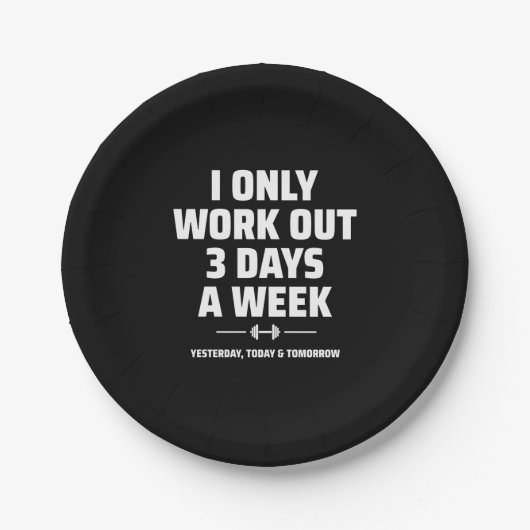 Personal Trainer Funny Gym Exercise Fitness Meme Papieren Bordje (Voorkant)