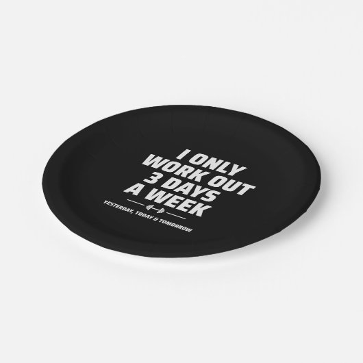 Personal Trainer Funny Gym Exercise Fitness Meme Papieren Bordje (Gekanteld)