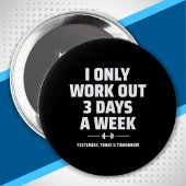 Personal Trainer Funny Gym Exercise Fitness Meme Ronde Button 4,0 Cm