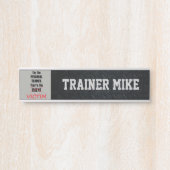 Personal Trainer Funny Kantoor Name Bord Deurbordje (Voorkant)