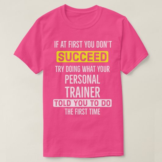 Personal Trainer Funny T-shirt (Design voorkant)
