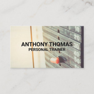 Personal Trainer   Gewicht Borden Gym Machine Visitekaartje
