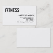 Personal Trainer Grey Black White Visitekaartje (Voorkant / Achterkant)
