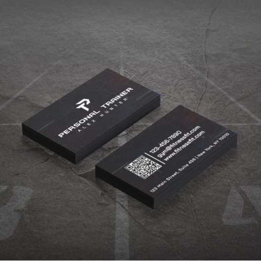 Personal Trainer Gym Fitness Gepersonaliseerd (2 S Visitekaartje