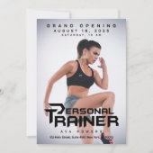 Personal Trainer Gym Fitness Gepersonaliseerd Kaart (Voorkant)