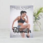 Personal Trainer Gym Fitness Gepersonaliseerd Kaart (Staand voorkant)