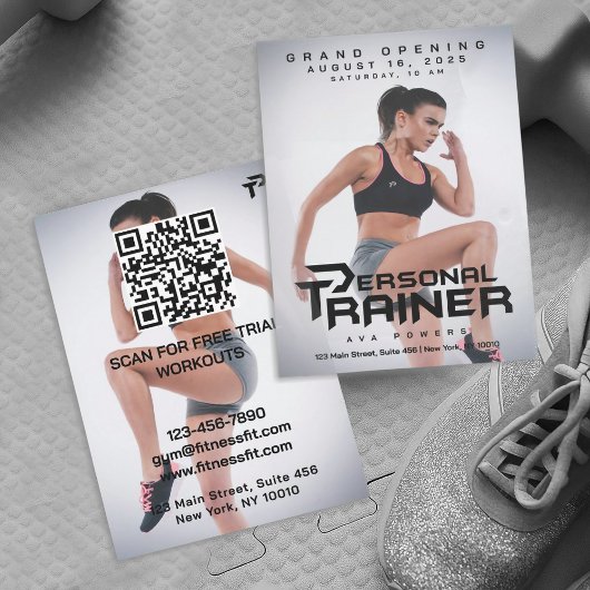 Personal Trainer Gym Fitness Gepersonaliseerd Kaart
