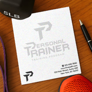 Personal Trainer Gym Fitness Gepersonaliseerd Notitieblok