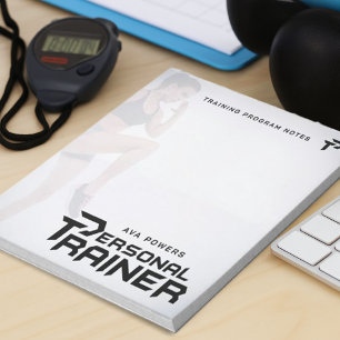 Personal Trainer Gym Fitness Gepersonaliseerd Notitieblok