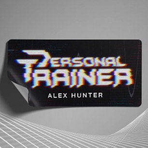 Personal Trainer Gym Fitness Gepersonaliseerd Rechthoekige Sticker