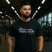 Personal Trainer Gym Fitness Gepersonaliseerd T-shirt